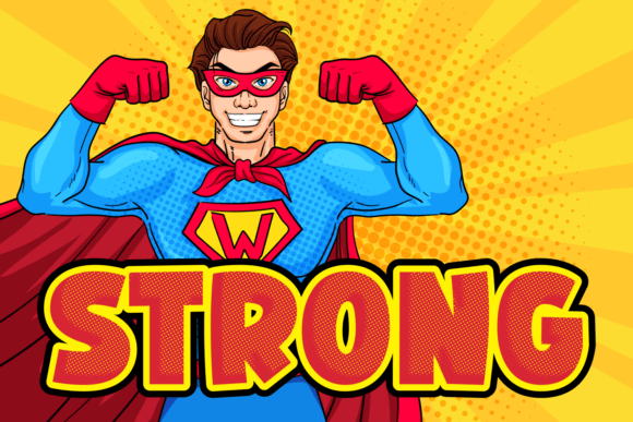 Comic Heroic Font preview 3