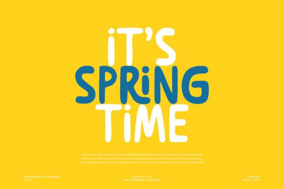 Blooming Flowers Font preview 2