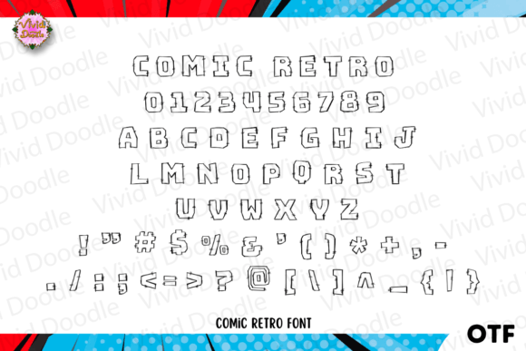 Comic Retro Font preview 2
