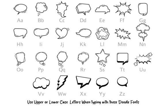 Comic Speech Bubble Font preview 2