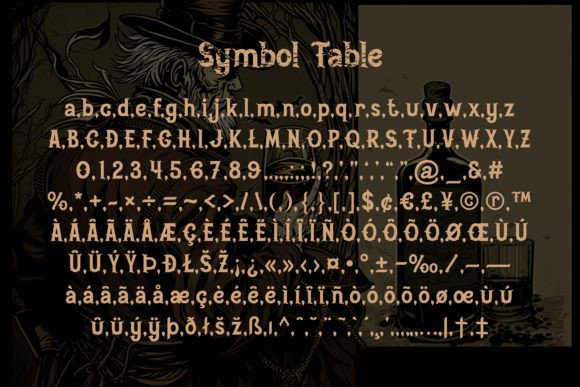 Aged Whiskey Font preview 2