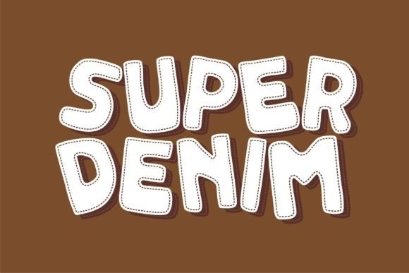 Comic Stitch Font preview 4