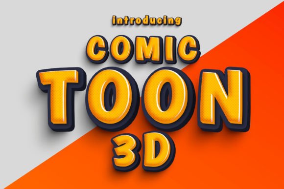 Comic Toon 3d Font