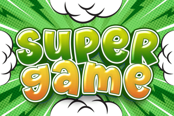 Comic Unique Font preview 2