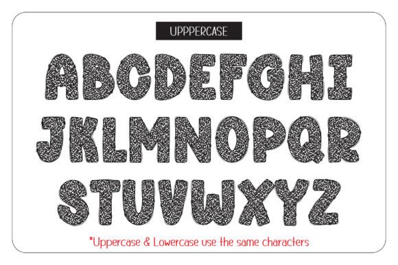 Composition Book Pattern Font preview 2