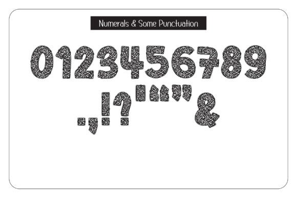 Composition Book Pattern Font preview 3
