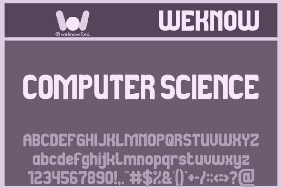 Computer Science Font