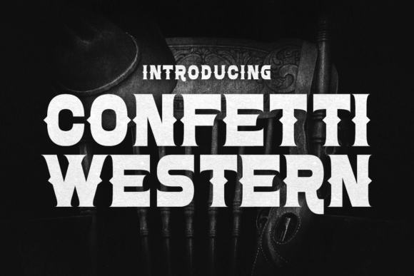 Confetti Western Font preview 2