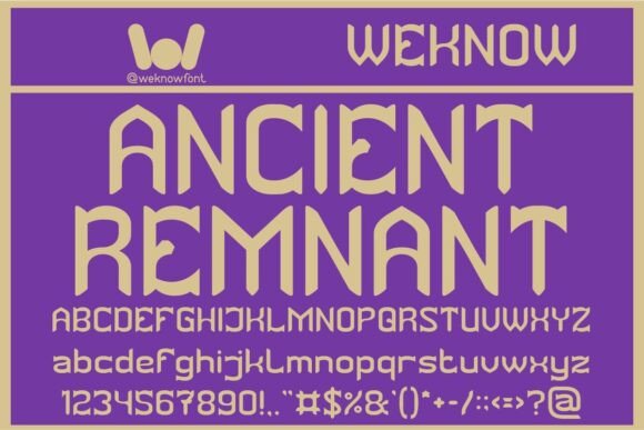 Ancient Remnant Font
