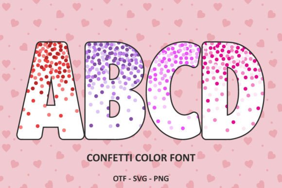 Confetti Color Font
