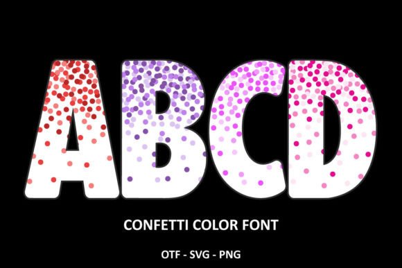 Confetti Color Font preview 2