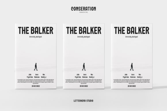 Conseration Font preview 3