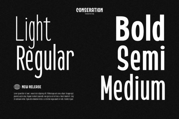 Conseration Font preview 4