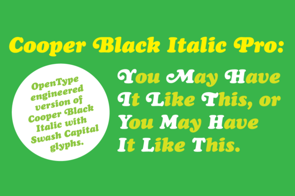 Cooper Black Pro Font