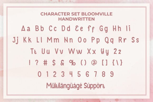 Bloomville Font preview 4