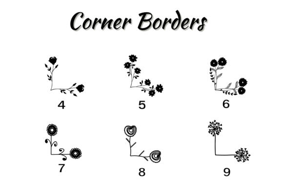Corner Borders Font preview 4