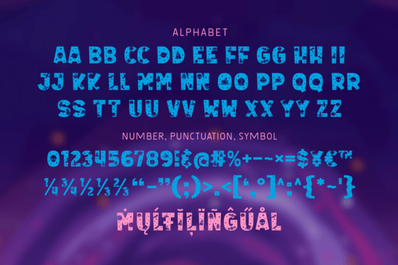 Cosmic Space Font preview 2