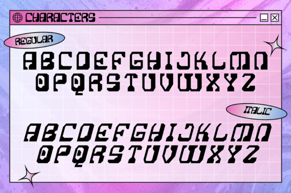Cosmic Echoes Font preview 2