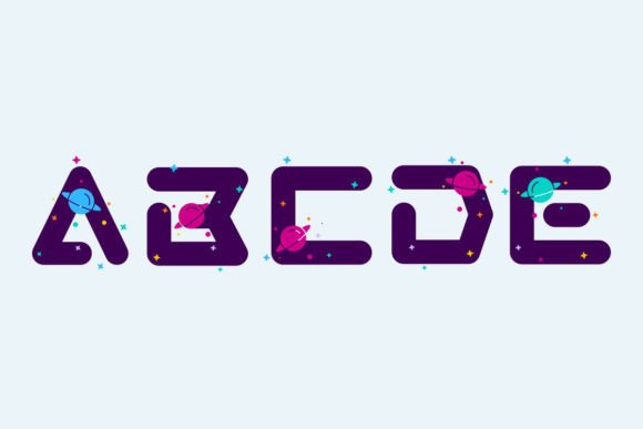 Cosmos Galaxy Font preview 2