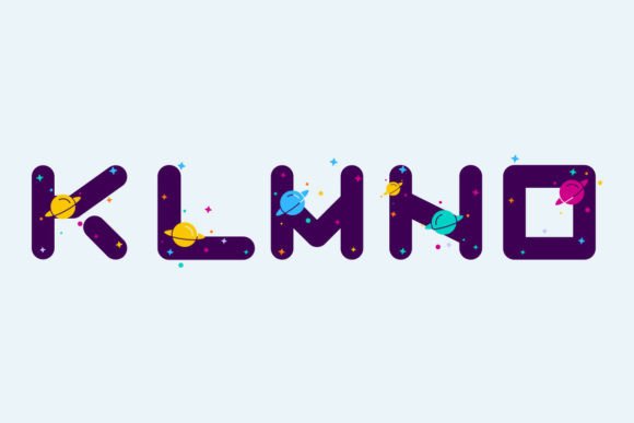 Cosmos Galaxy Font preview 4