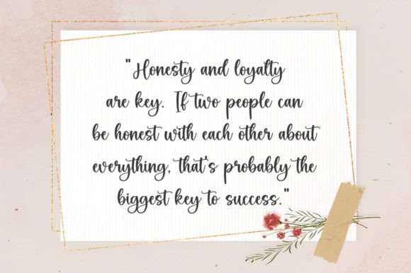 Country Wedding Font preview 2