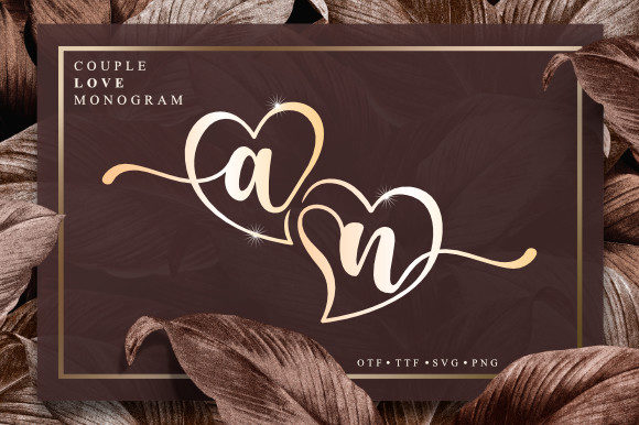 Couple Love Monogram Font