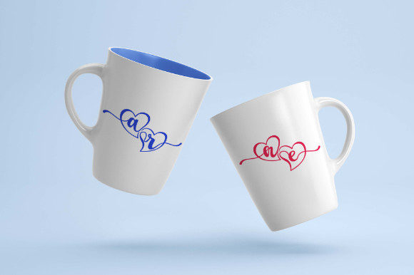 Couple Love Monogram Font preview 3