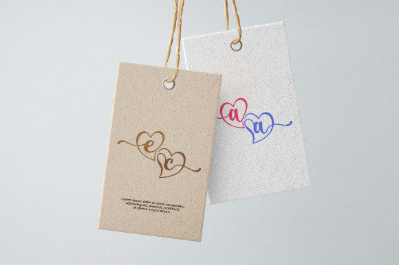 Couple Love Monogram Font preview 4
