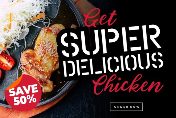 Coutline Stencil Typeface Font preview 4