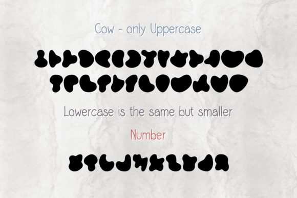 Cow Font preview 3
