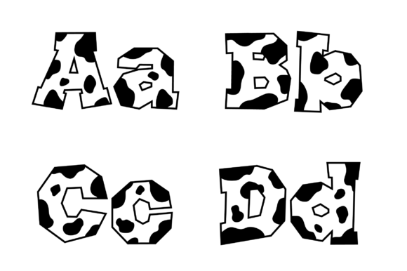 Cow Print Farm Font preview 3