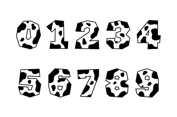 Cow Print Farm Font preview 4