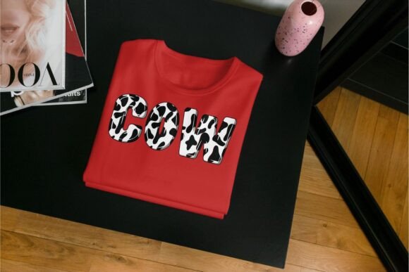 Cow Pattern Font preview 4