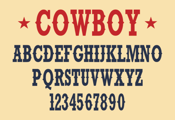 Cowboy Font preview 4