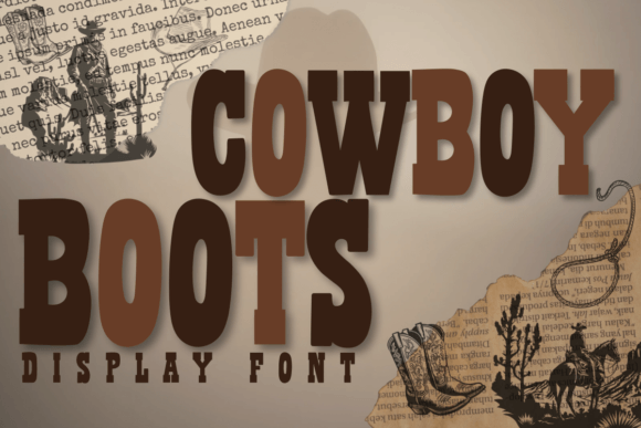 Cowboy Boots Font