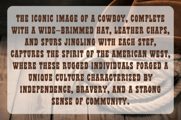 Cowboy Boots Font preview 4