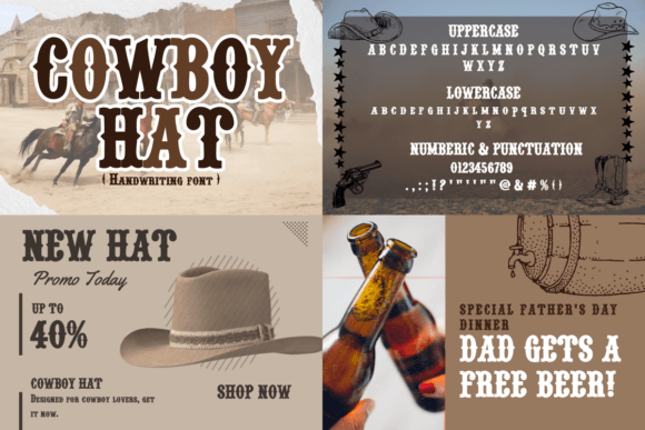 Cowboy Bundle Font preview 2