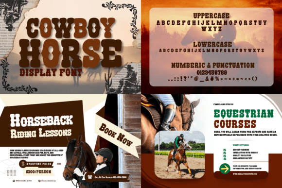 Cowboy Bundle Font preview 3