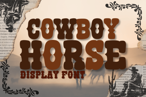 Cowboy Horse Font