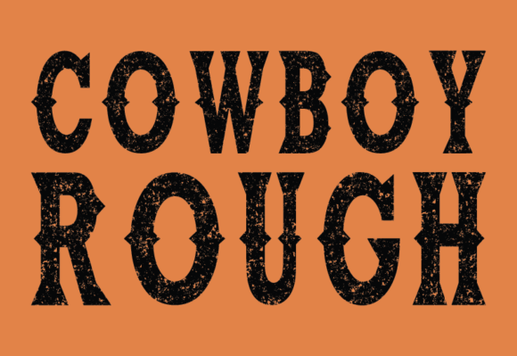 Cowboy Rough Font preview 2
