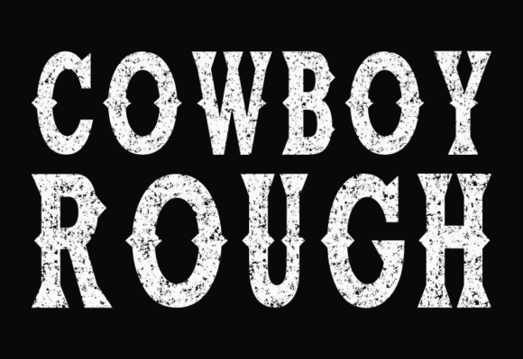 Cowboy Rough Font preview 3