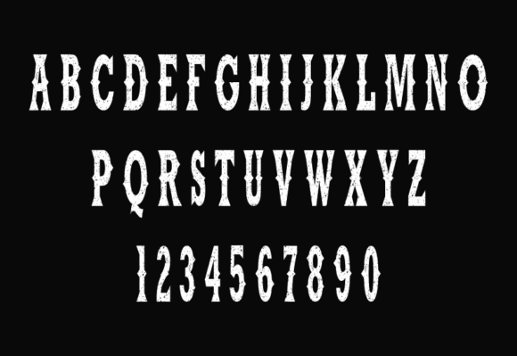 Cowboy Rough Font preview 4