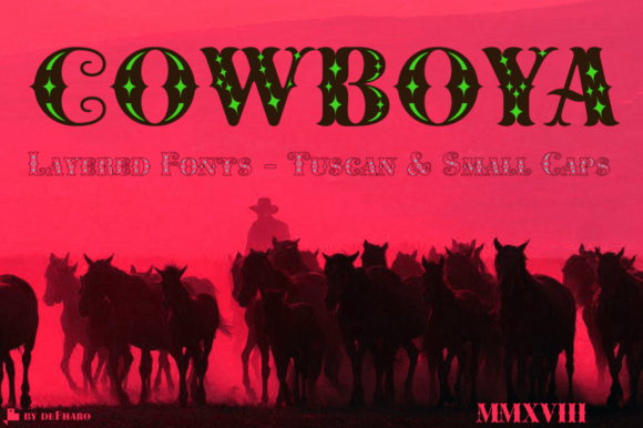 Cowboya Font preview 3
