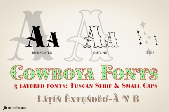Cowboya Font preview 4