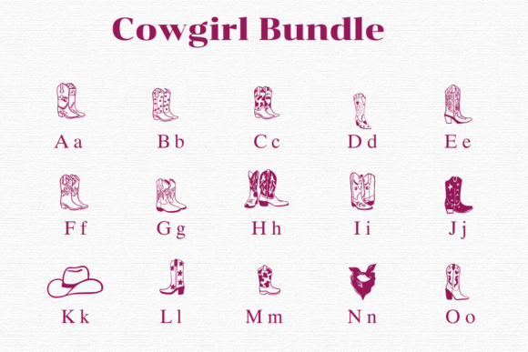 Cowgirl Bundle Font preview 2