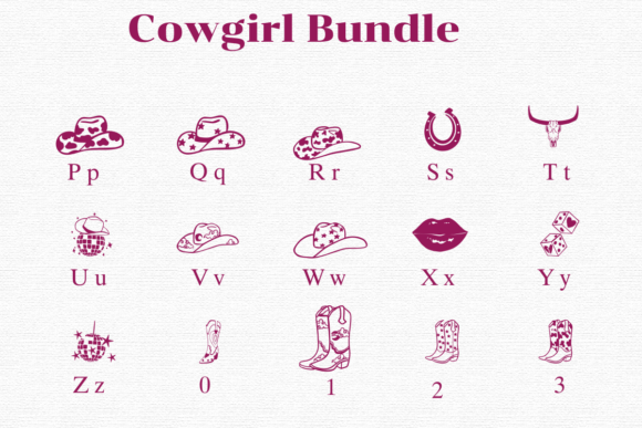 Cowgirl Bundle Font preview 3