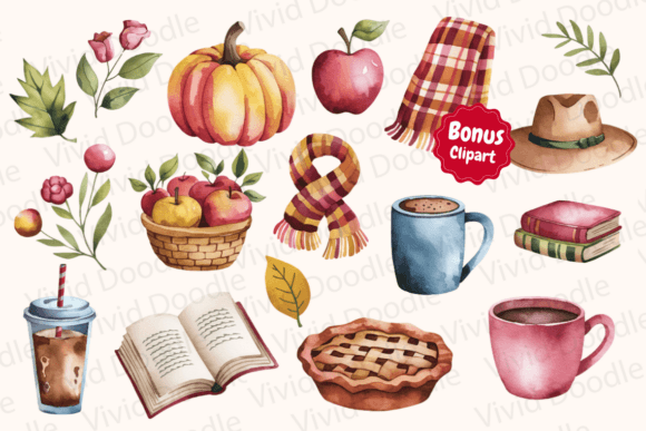 Cozy and Fall Doodle Font preview 2