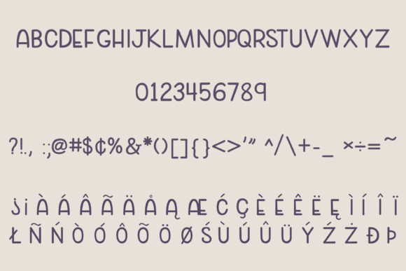 Cozy Caps Font preview 2