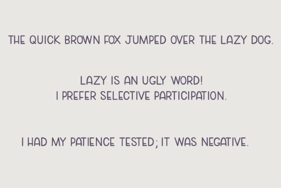 Cozy Caps Font preview 3