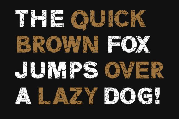 Crack Font preview 3